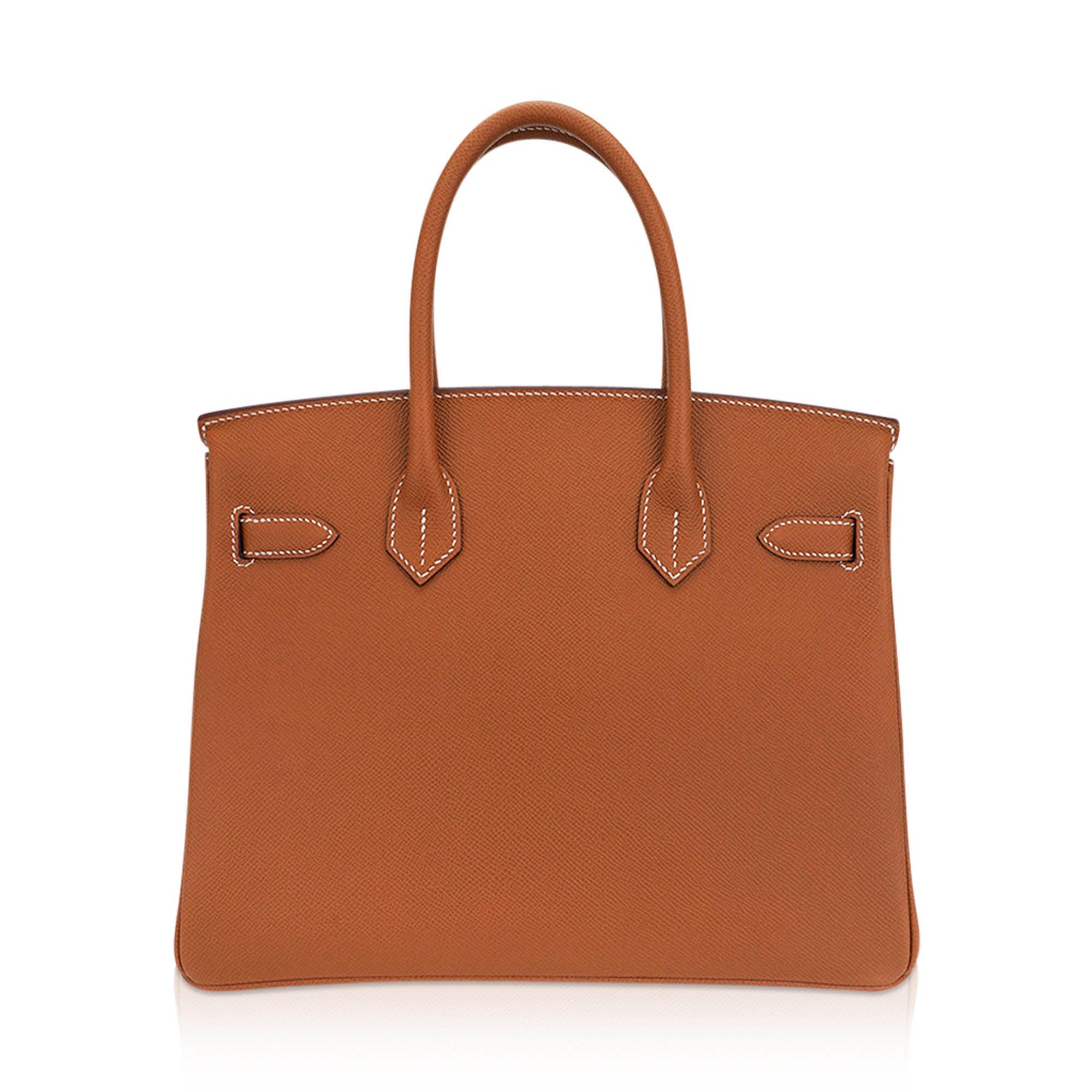 Birkin 30 Bag Gold Epsom Leather with Palladium Hardware