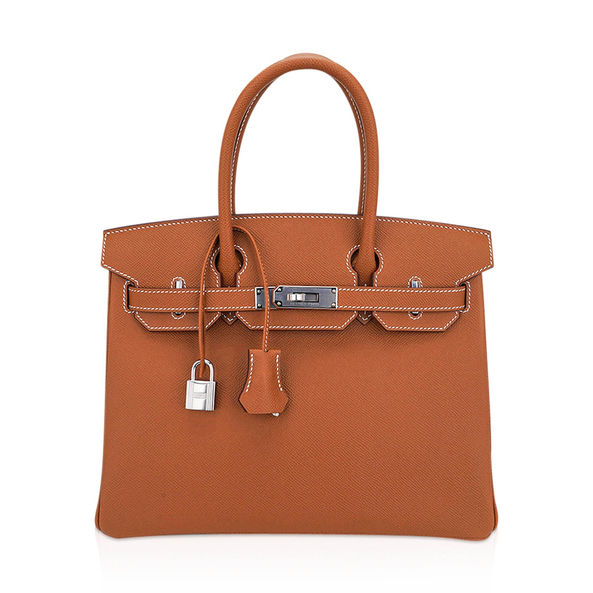 Birkin 30 Bag Gold Epsom Leather with Palladium Hardware