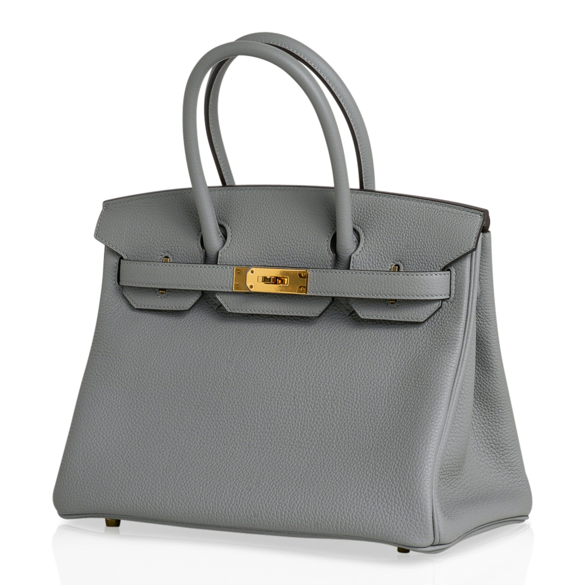 Birkin 30 Bag Gris Mouette Gold Hardware Togo Leather
