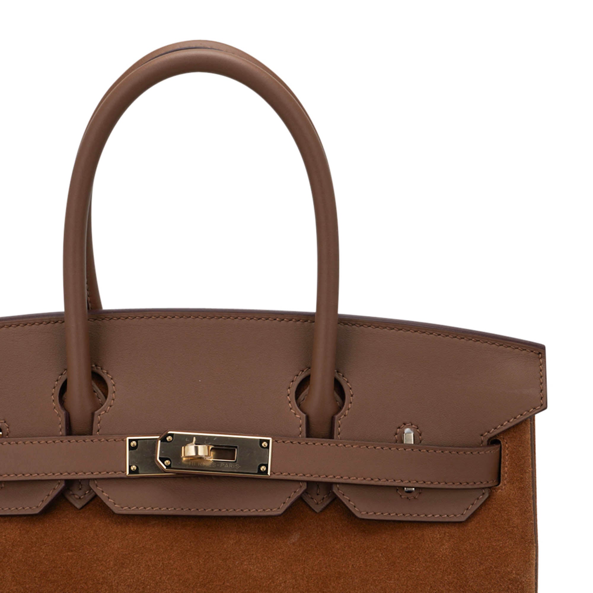 Limited Edition Birkin 30 Grizzly Bag Alezan Permabrass Hardware