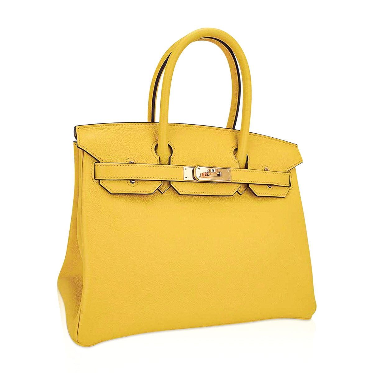Verso Birkin 30 Bag Jaune de Naples & Gold Novillo Leather with Gold Hardware