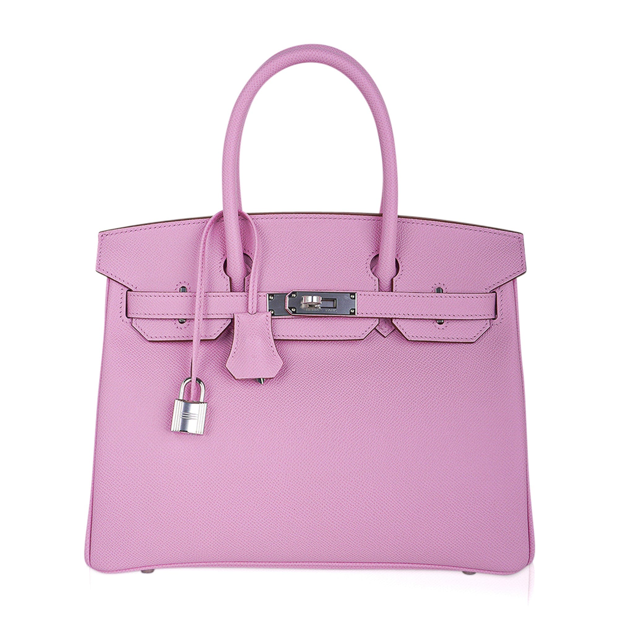 Birkin 30 Bag Mauve Sylvestre Epsom Leather with Palladium Hardware