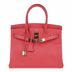Birkin 30 Bag Rose Jaipur Epsom Leather with Gold Hardware