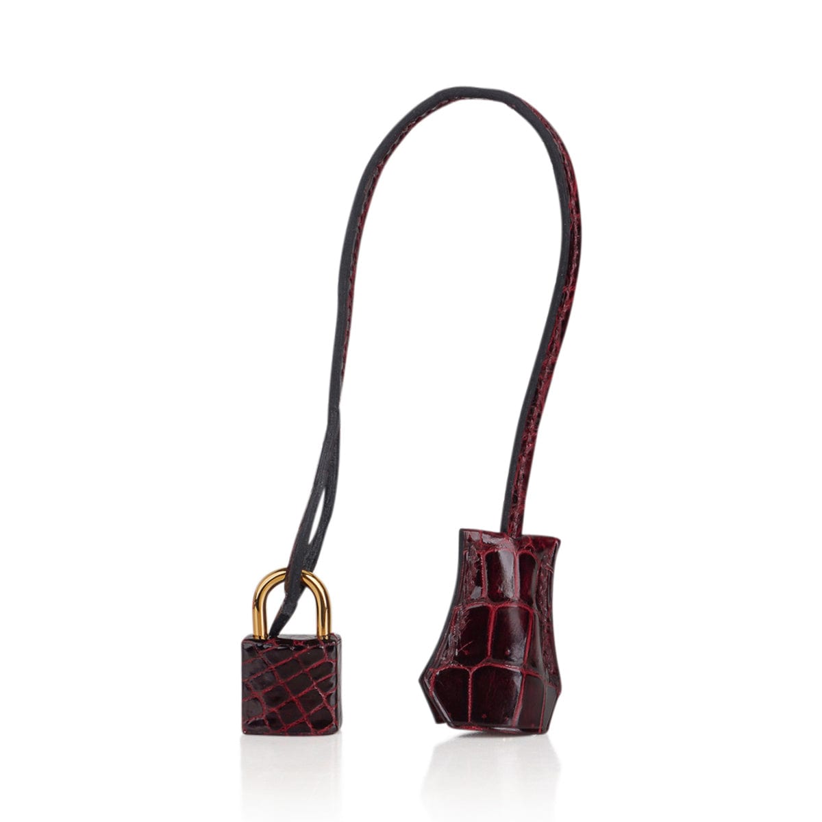 Special Order HSS Birkin 35 Bag Bordeaux Porosus Crocodile with Gold Hardware