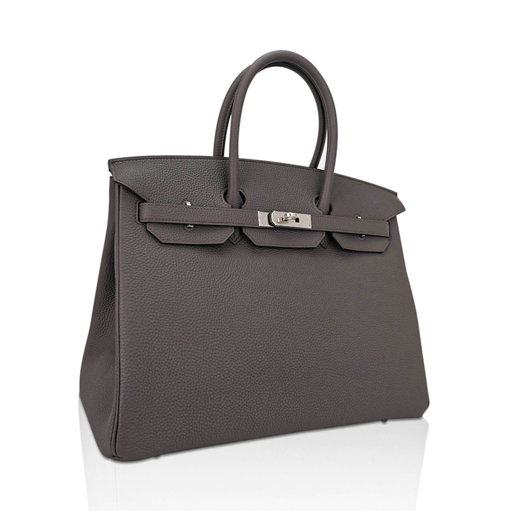 Birkin 35 Bag Etain Togo Leather with Palladium Hardware