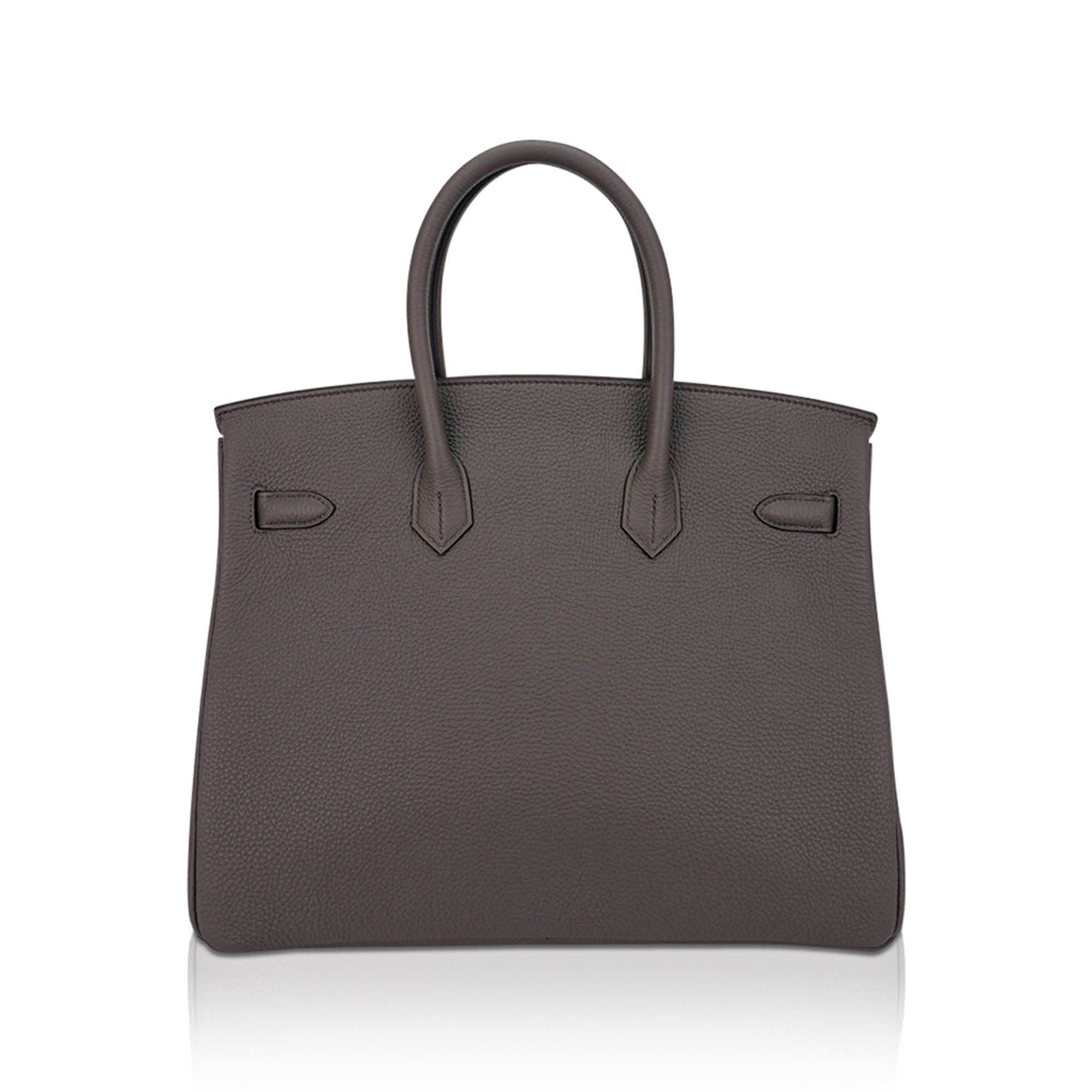 Birkin 35 Bag Etain Togo Leather with Palladium Hardware