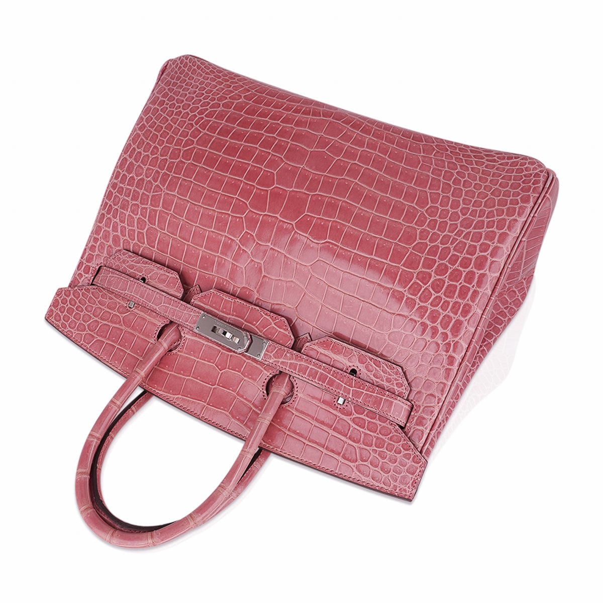 Birkin 35 Rose Indien Porosus Crocodile Bag – Rare Retired Color
