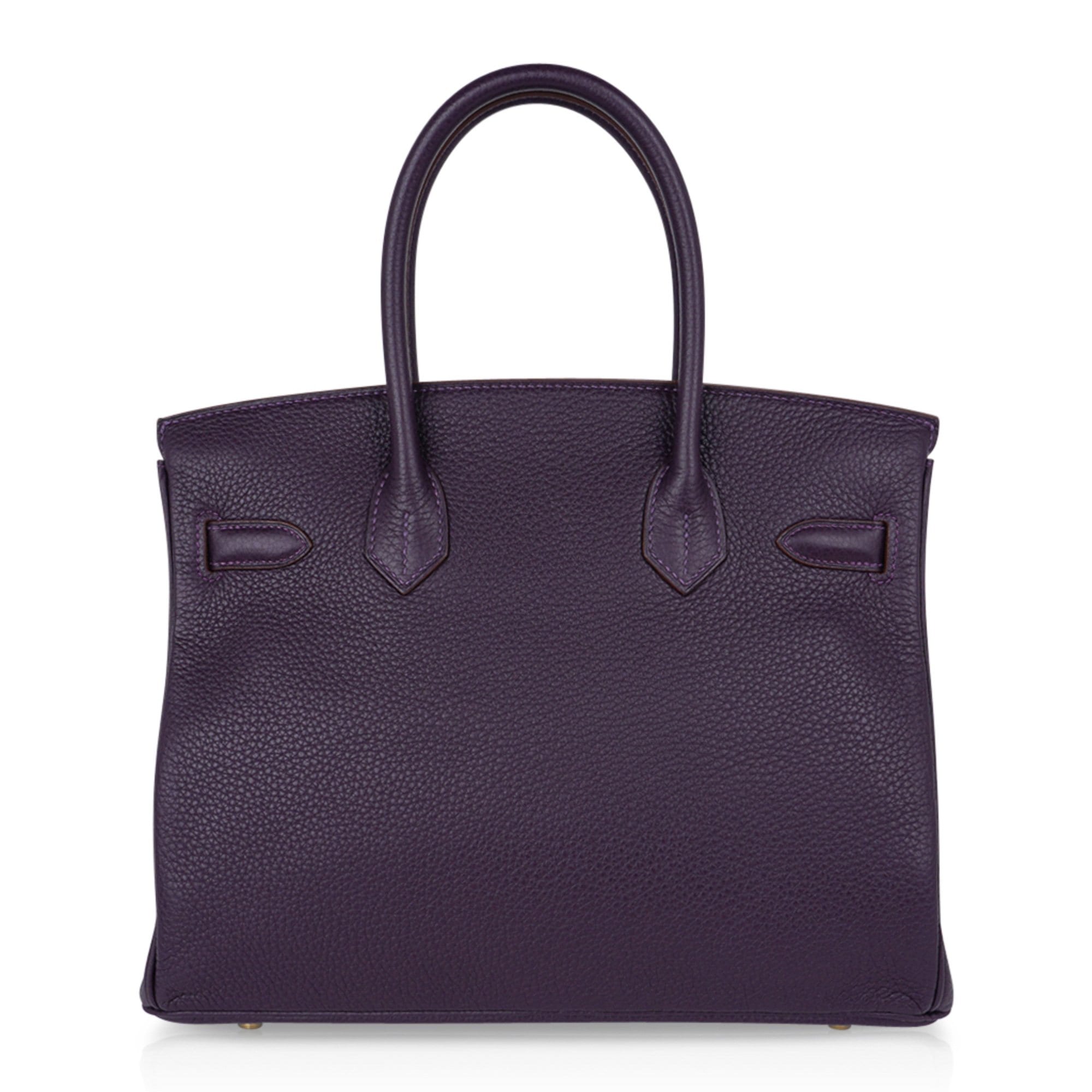 Birkin 30 Bag Raisin Rich Original Colour Gold Hardware Togo Leather