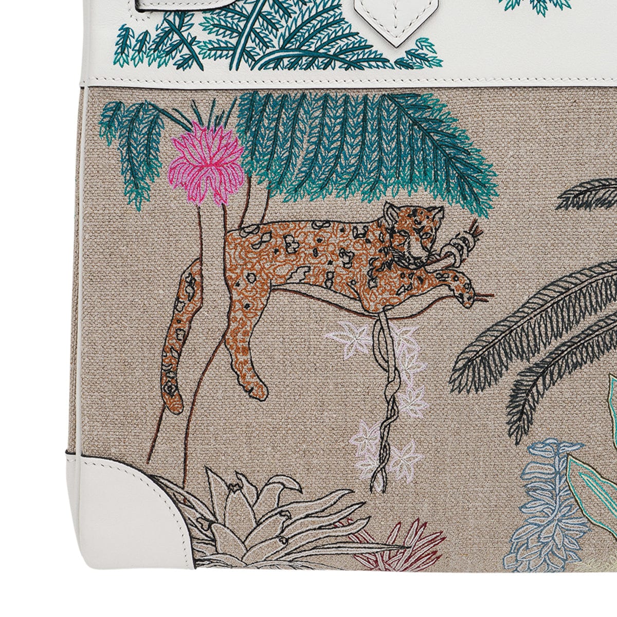 Limited Edition Birkin 35 Bag Faubourg Tropical Embroidered Toile