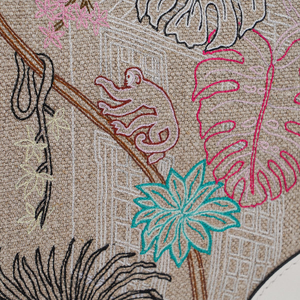 Limited Edition Birkin 35 Bag Faubourg Tropical Embroidered Toile