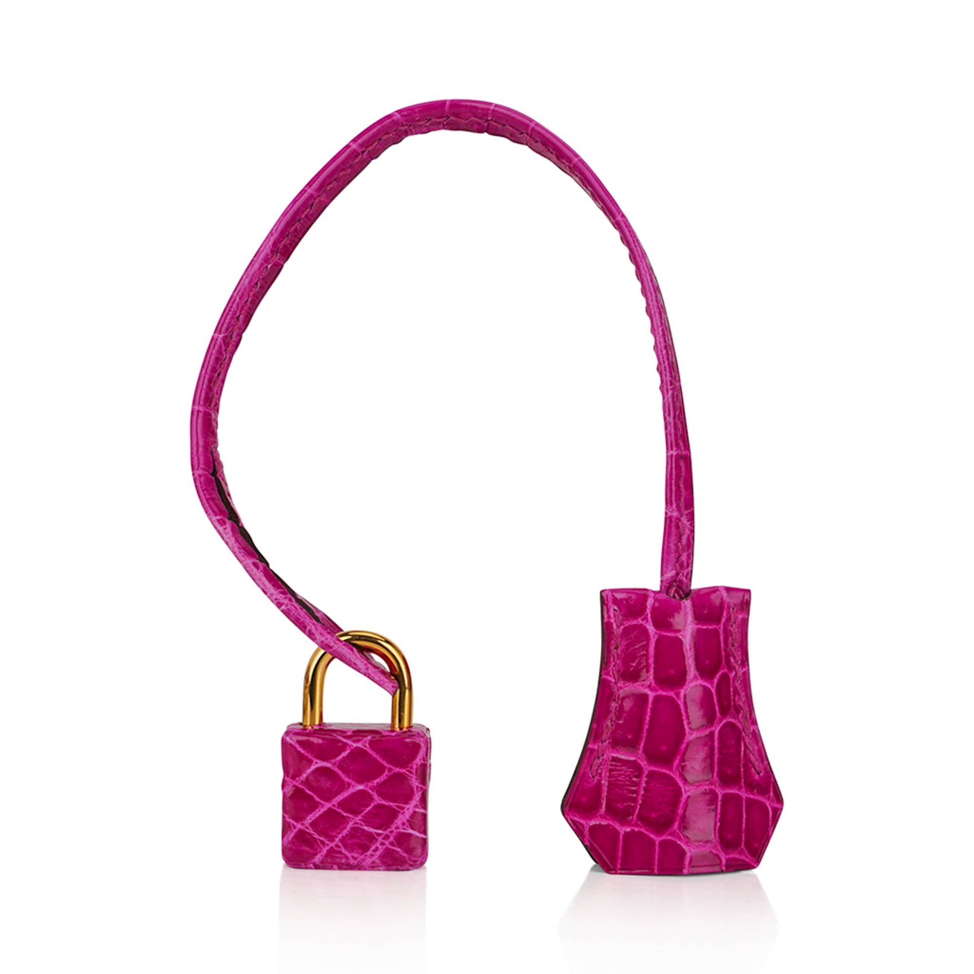 Special Order HSS Birkin 30 Bag Rose Scheherazade and Blue Paon Crocodile with Gold Hardware