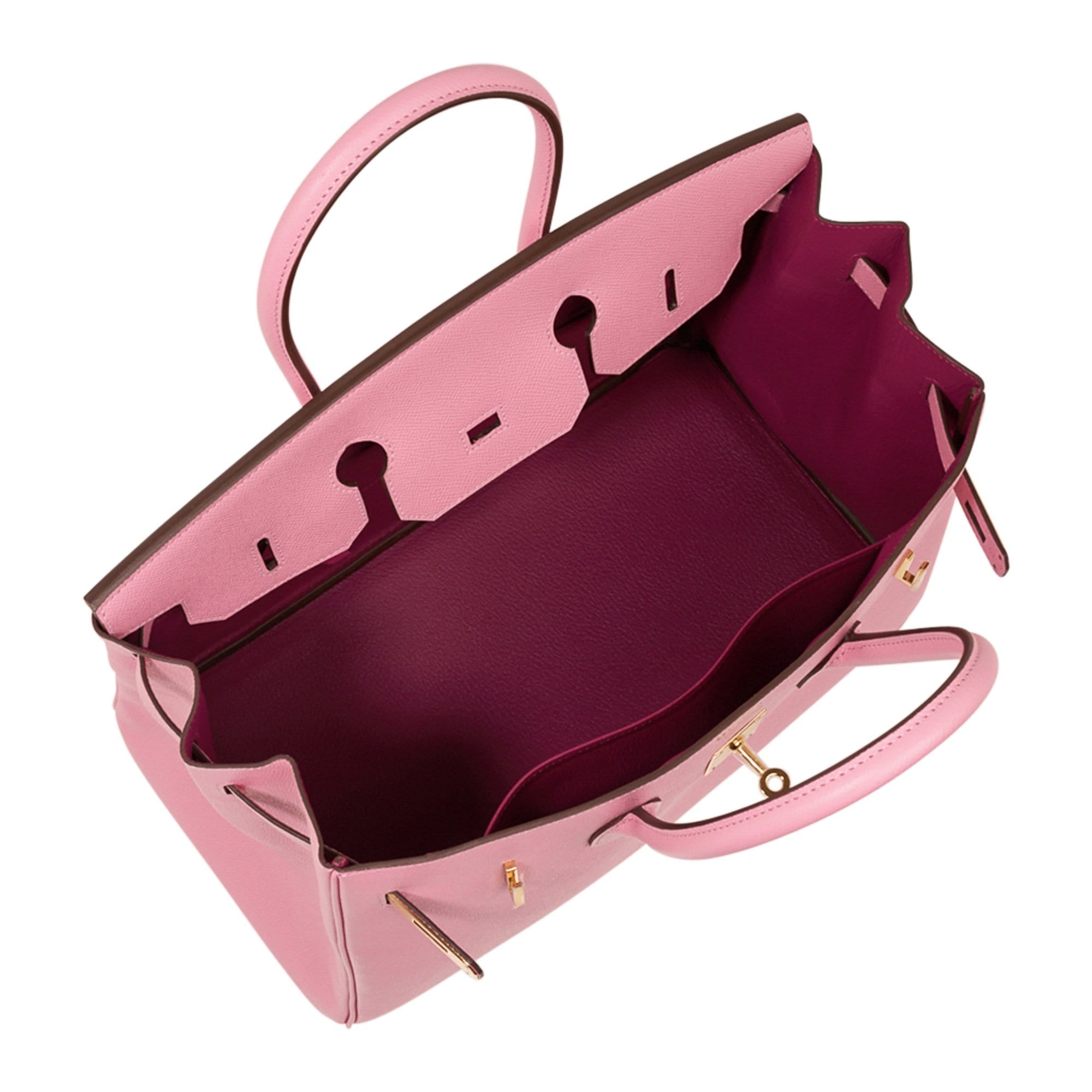 Birkin HSS 35 Bag Rose Confetti / Rubis Gold Hardware Epsom Leather