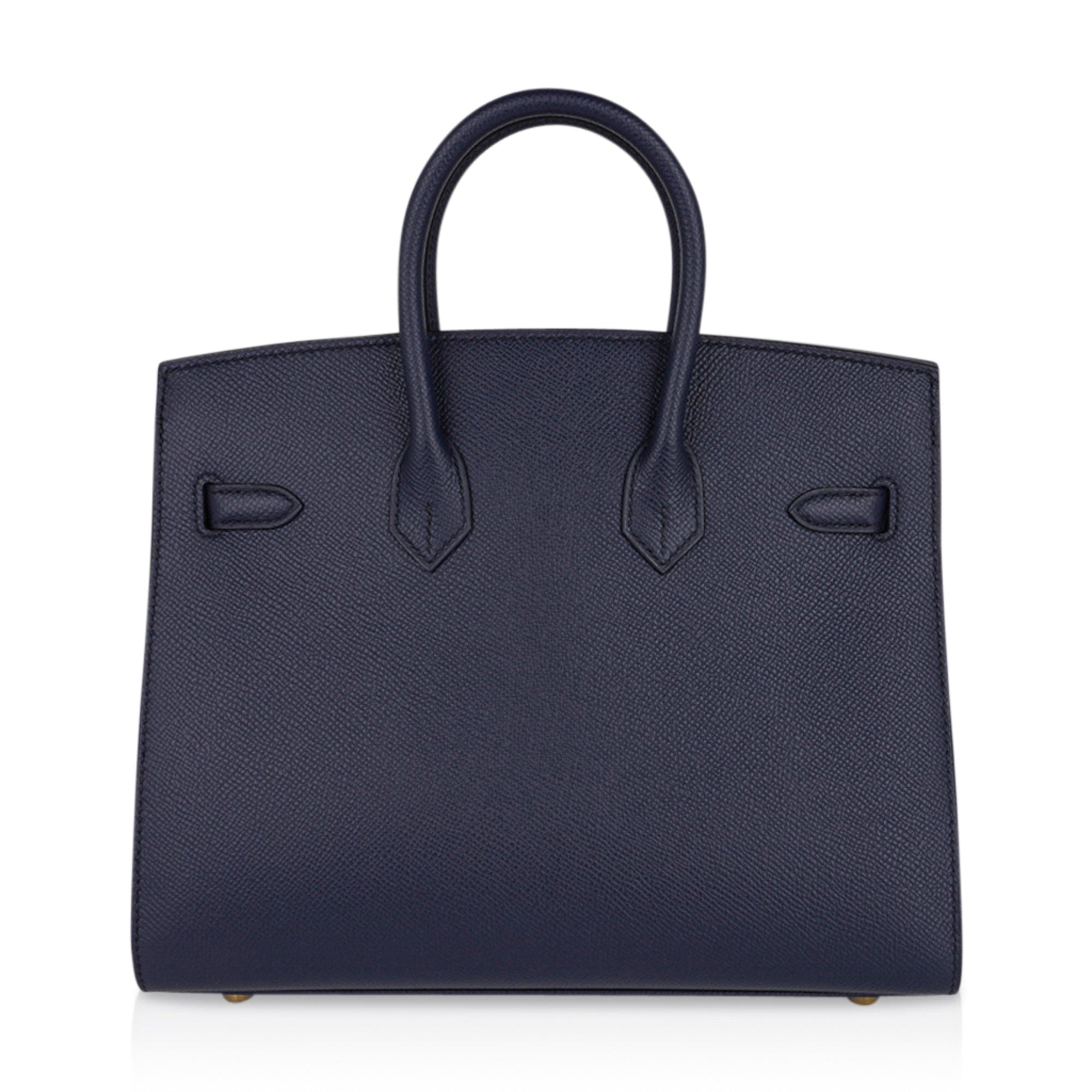 Birkin 25 Sellier Bag Bleu Indigo Gold Hardware Epsom Leather New w/Box