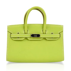 Birkin Tiny Bag Miniature Micro Kiwi Epsom Limited Edition