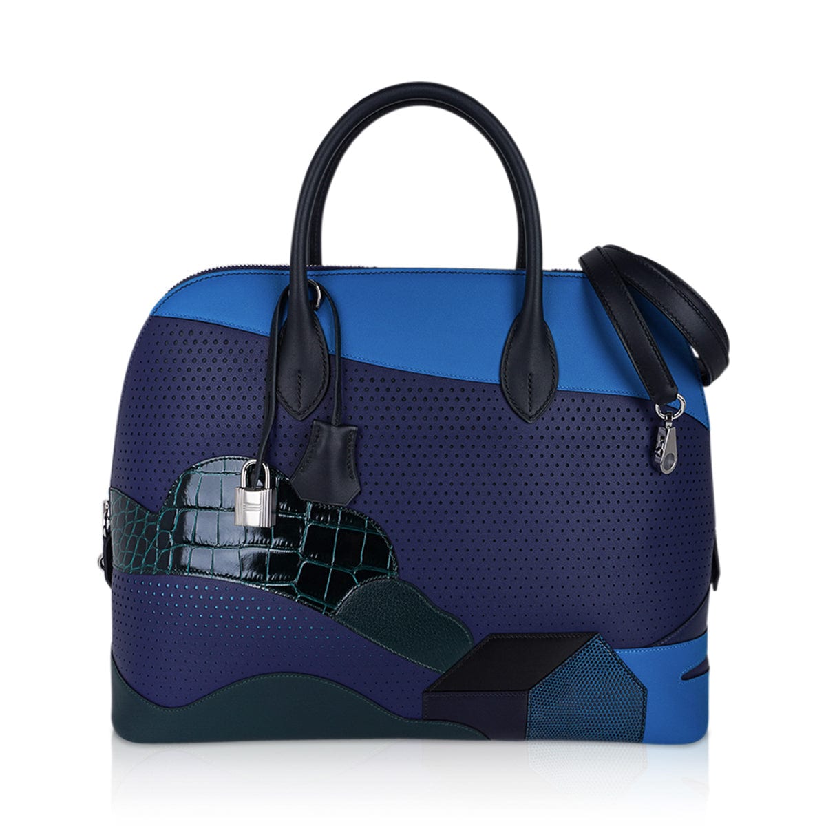 Limited Edition Bolide 1923 35 Bag Au Bout Du Monde with Exotic & Leather Mix