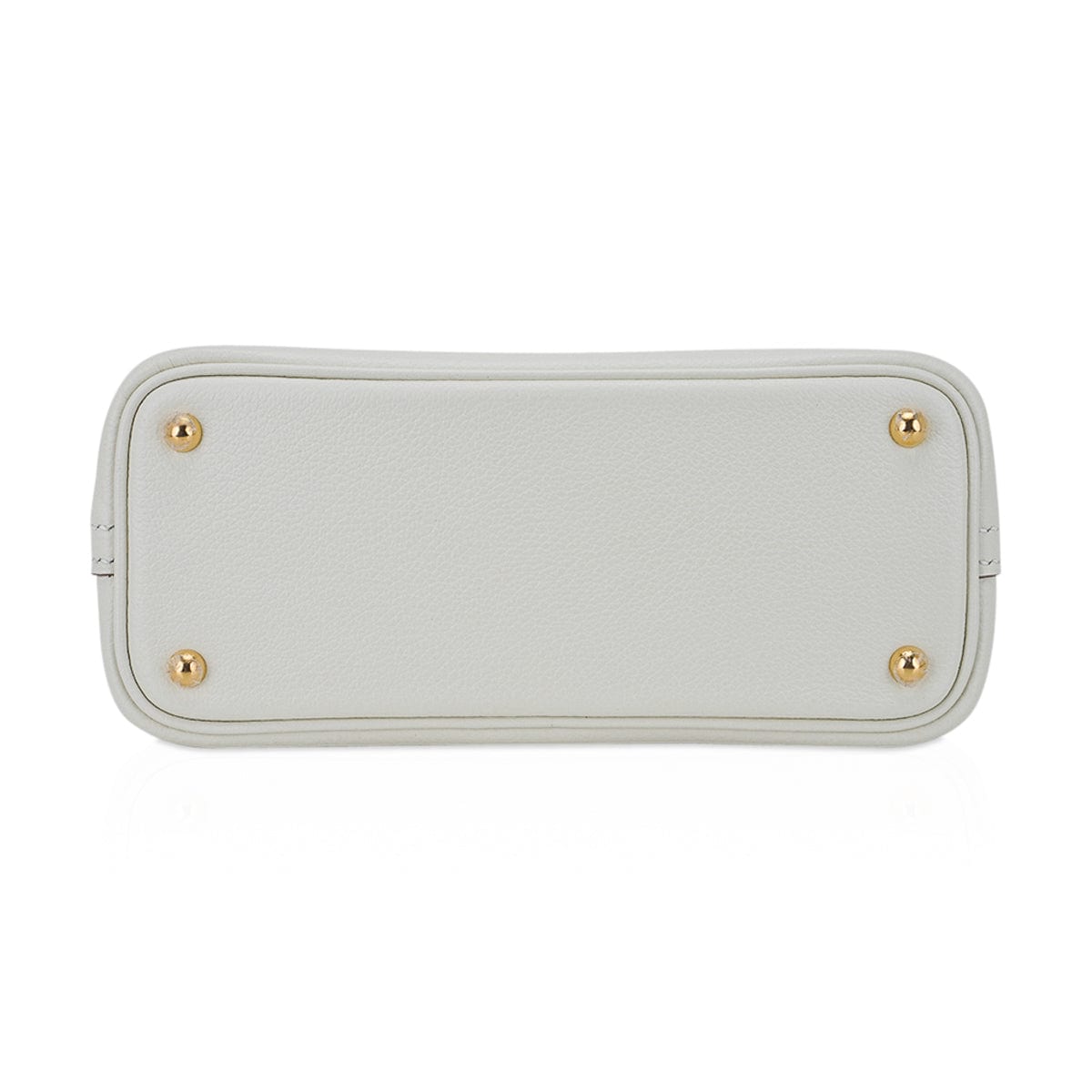 Mini Bolide 1923 Bag Verso Mushroom & Biscuit Evercolor Leather with Gold Hardware