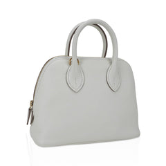Mini Bolide 1923 Bag Verso Mushroom & Biscuit Evercolor Leather with Gold Hardware