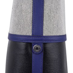 Col Roule Bag Noir Toile Berline Bleu Saphir and Toile Tote