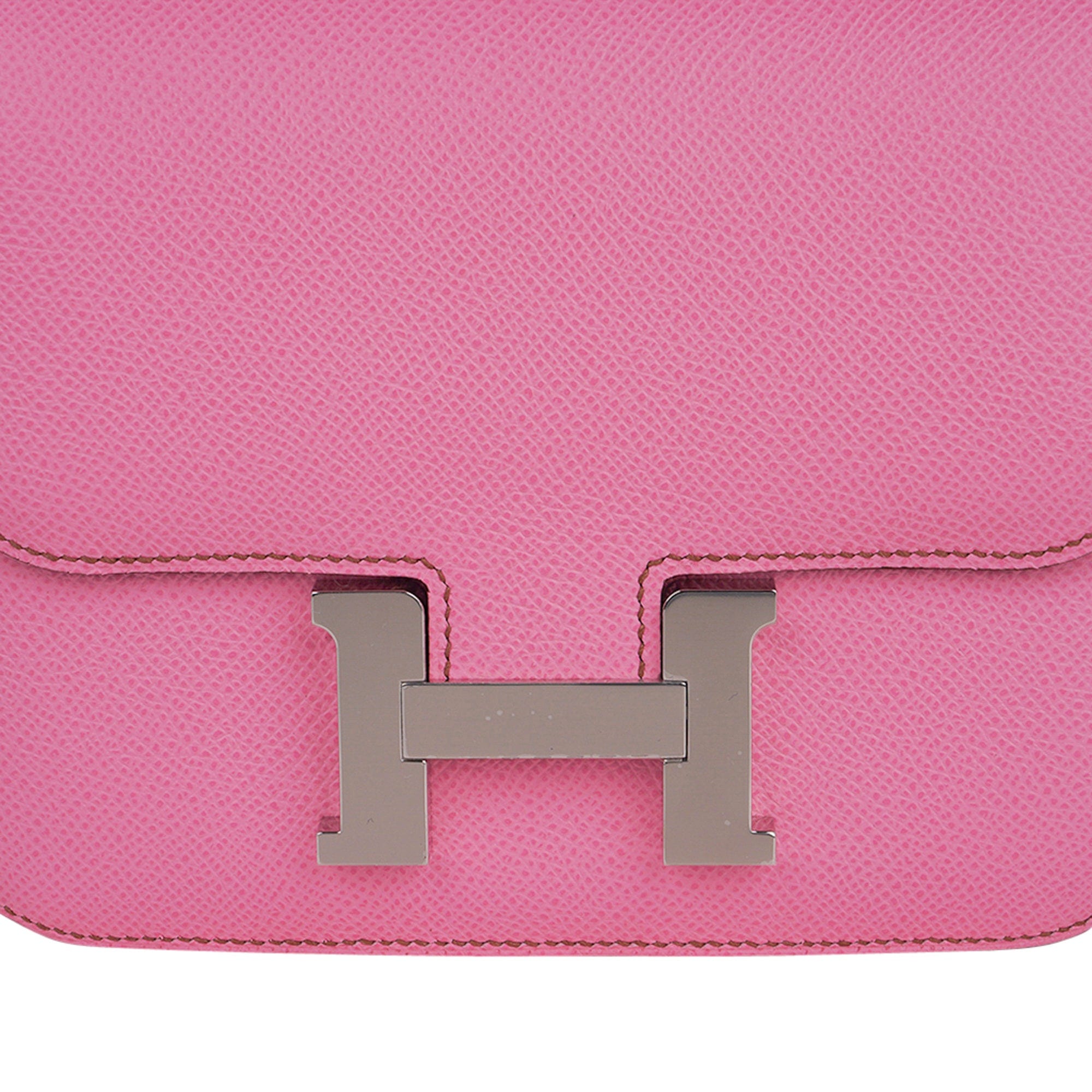 Constance 18 Mini Bag 5P Pink Epsom Palladium Hardware