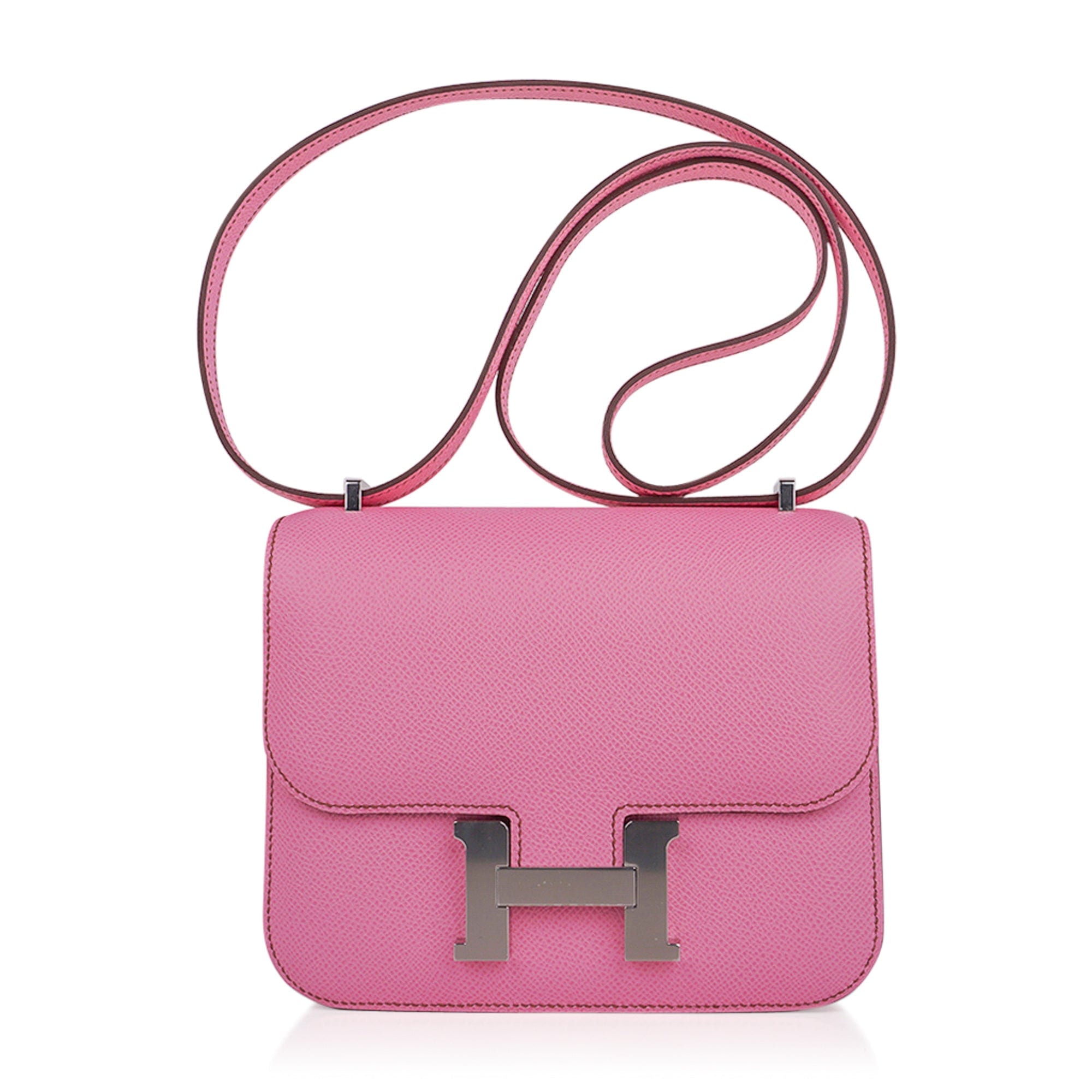 Constance 18 Mini Bag 5P Pink Epsom Palladium Hardware