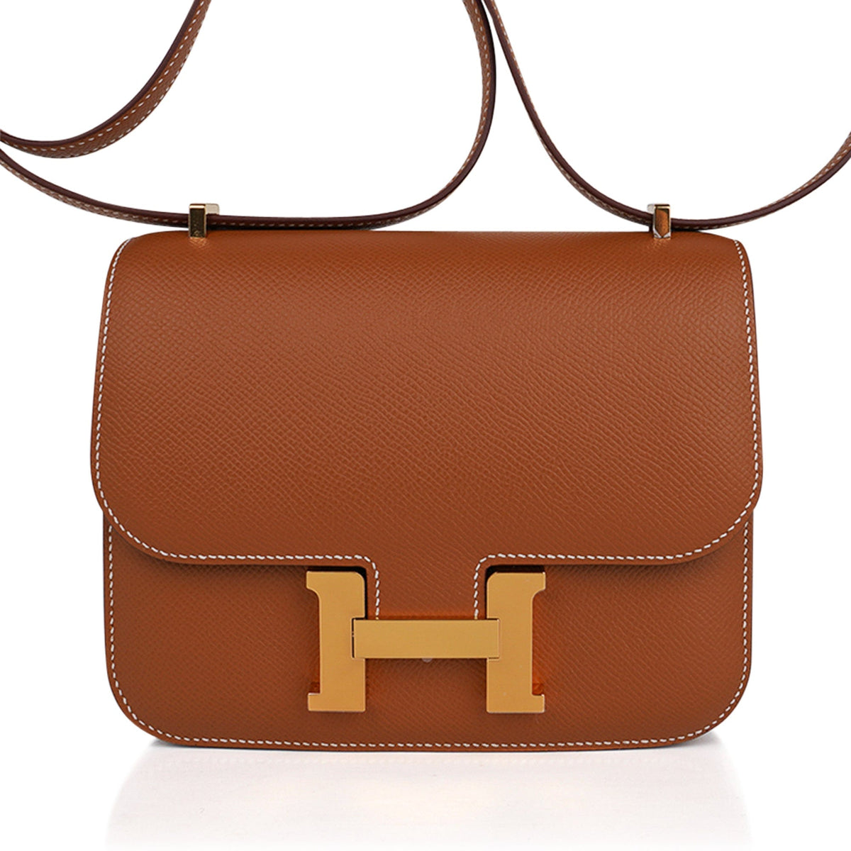 Constance 18 Mini Bag Gold w/ Gold Hardware Epsom Leather