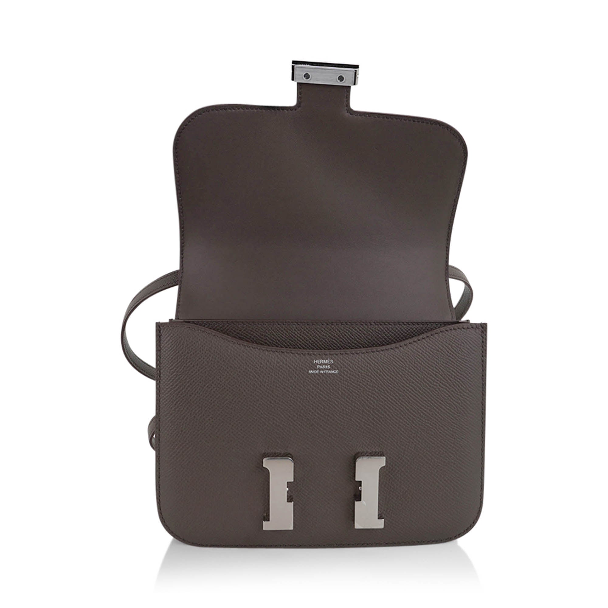 Mini Constance 18 Bag Etain Epsom Leather with Palladium Hardware