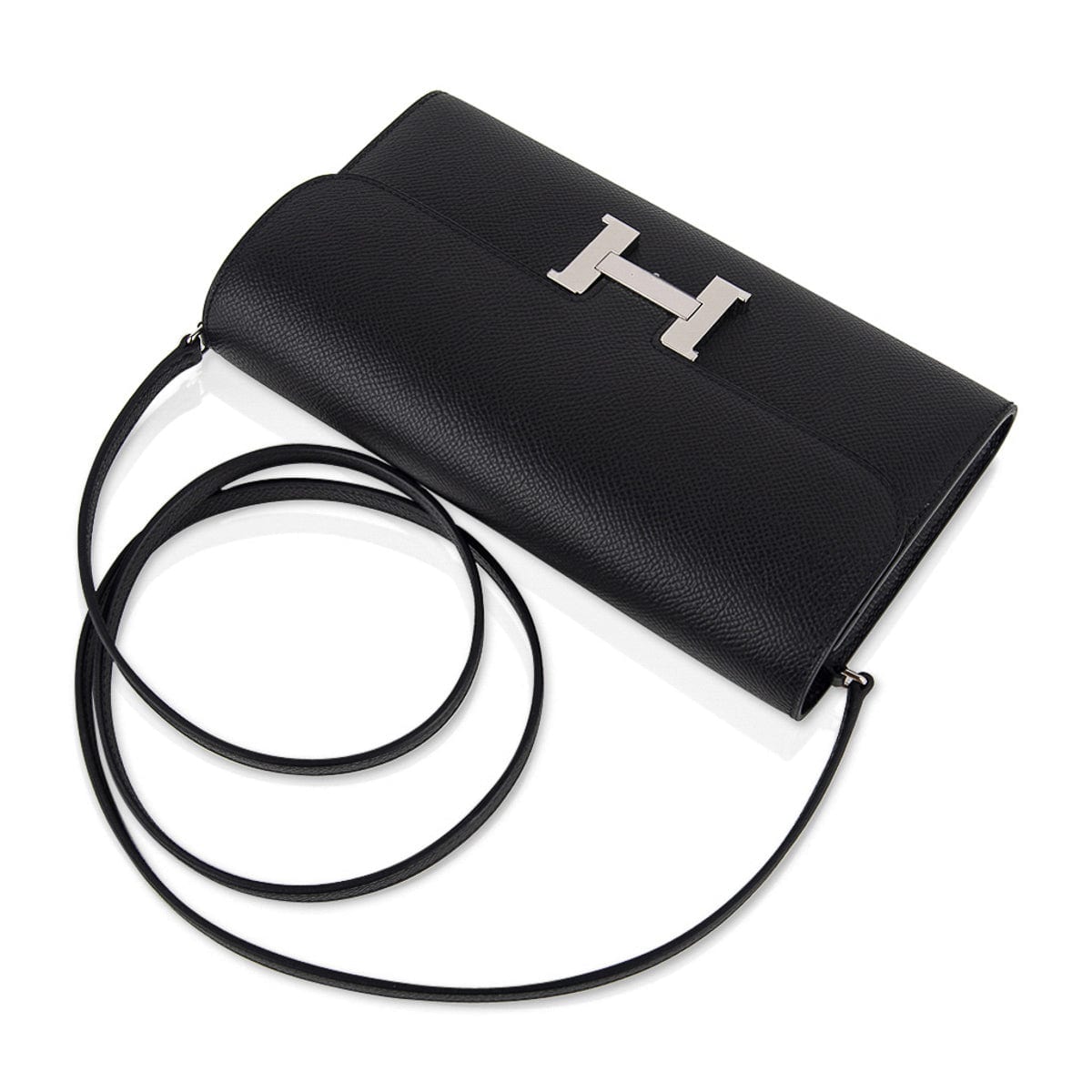 Constance Long To Go Wallet Black Epsom with Palladium Hardware