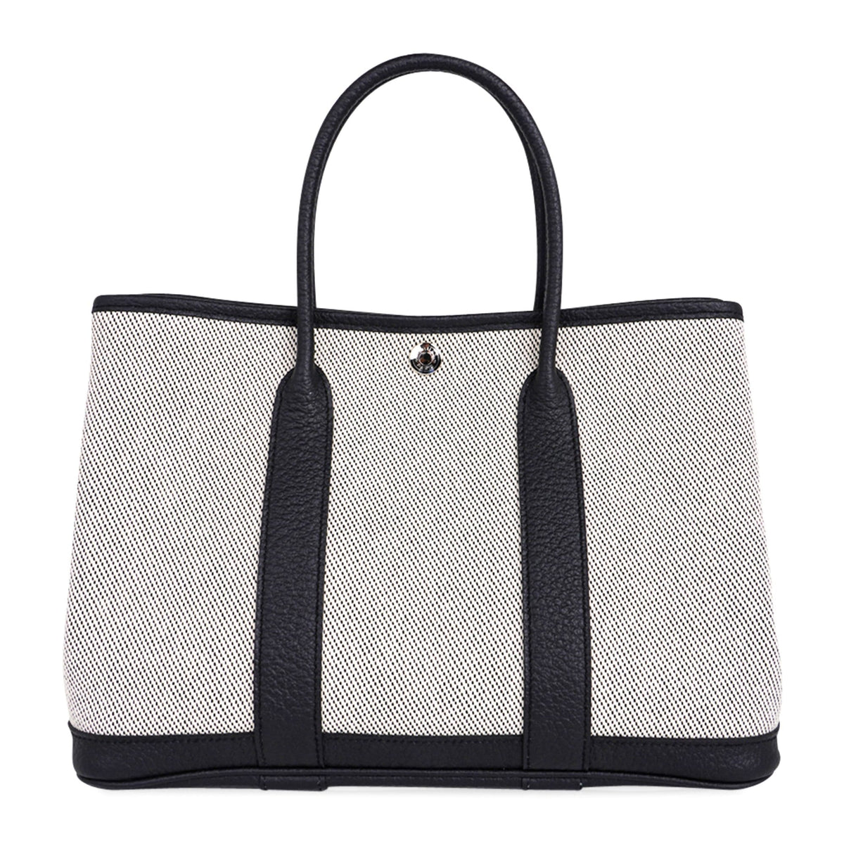 Bag Garden Party 30 Criss Cross Toile / Black Vache Country Leather