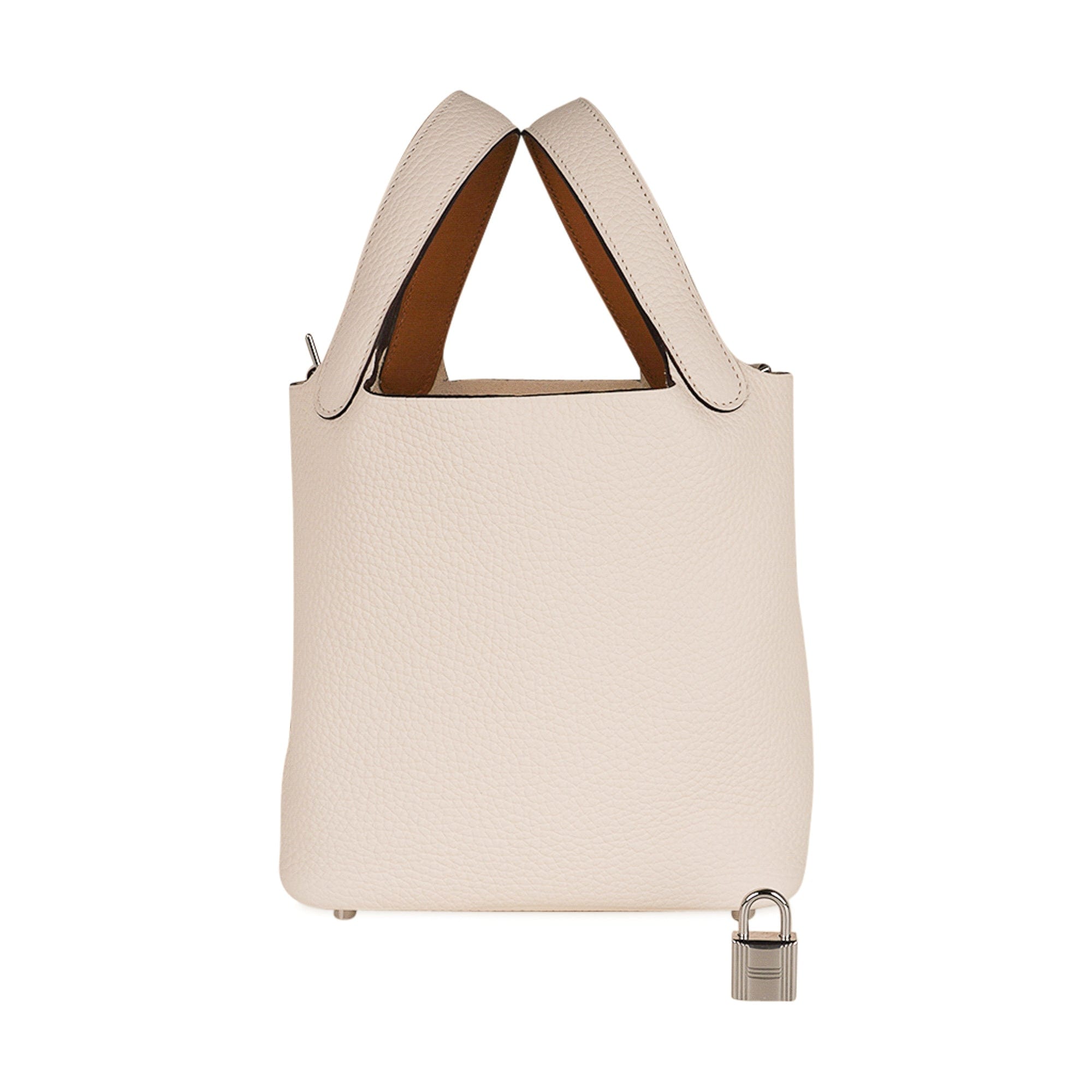 Picotin Lock Eclat 18 Bag Nata / Sesame Tote Clemence Palladium