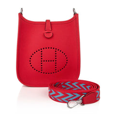 Evelyne TPM Amazone Bag Rouge De Coeur Taurillon Maurice Palladium