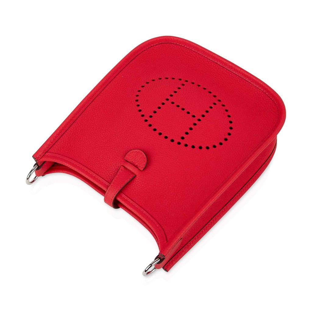 Evelyne TPM Amazone Bag Rouge De Coeur Taurillon Maurice Palladium