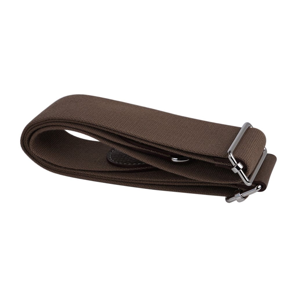 Evelyne GM Bag Etoupe Clemence Leather with Palladium Hardware