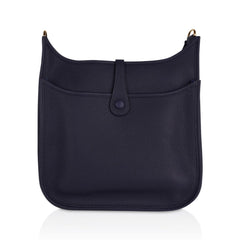 Evelyne PM Bag Bleu Nuit Clemence Gold Hardware