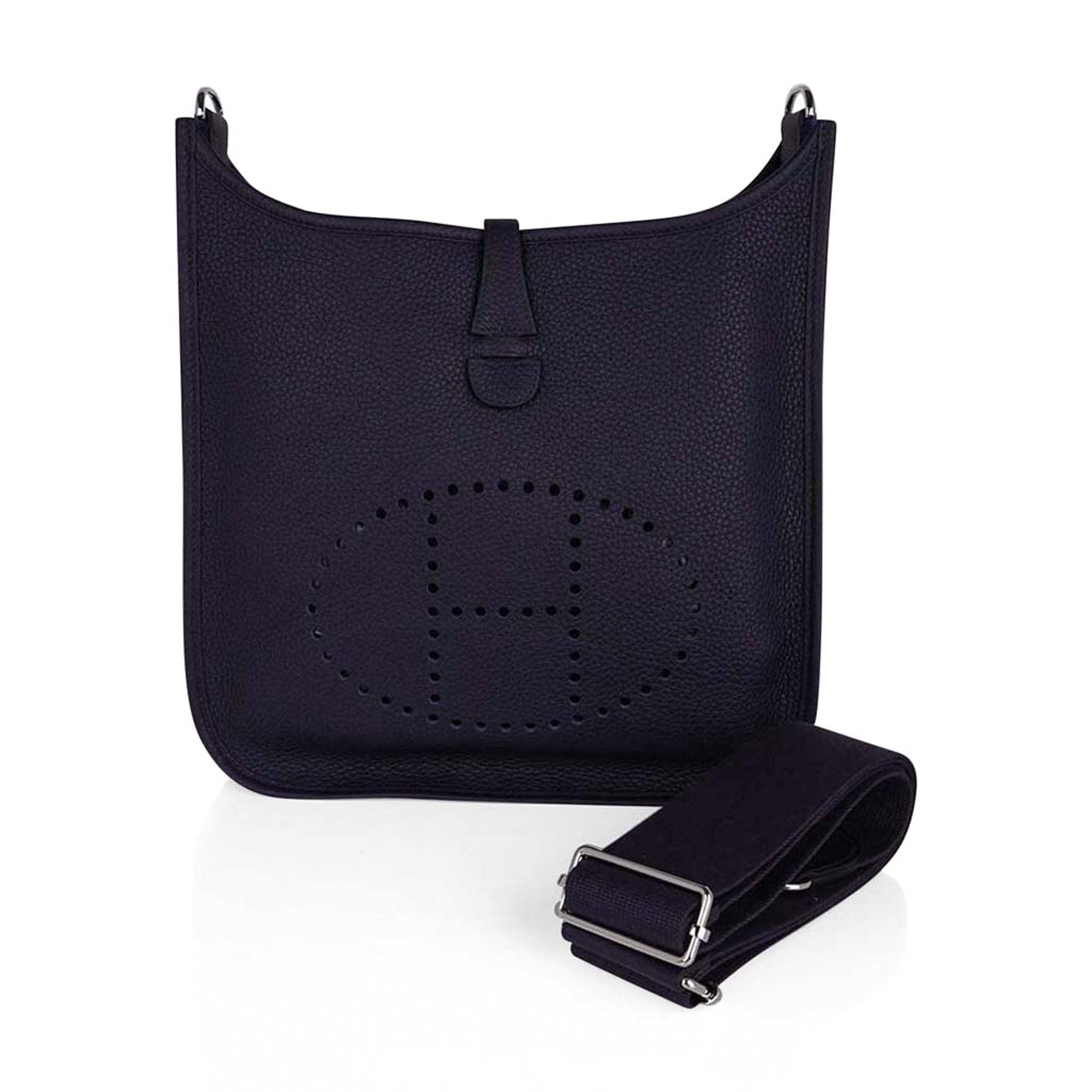 Evelyne PM Bag Bleu Nuit Clemence Palladium Hardware