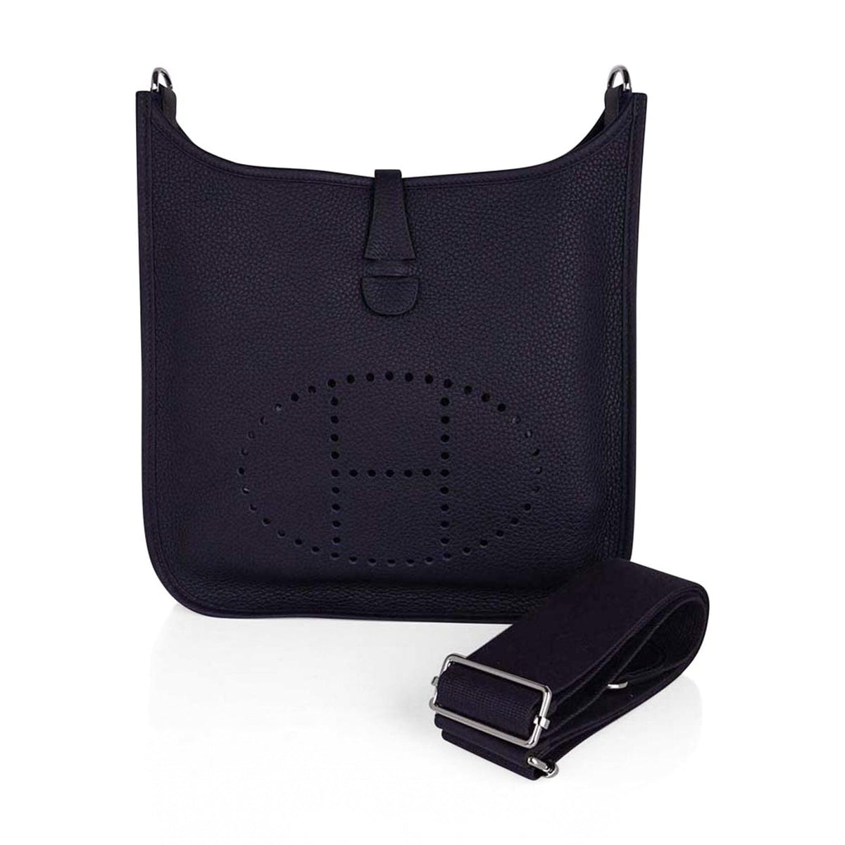Evelyne PM Bag Bleu Nuit Clemence Palladium Hardware