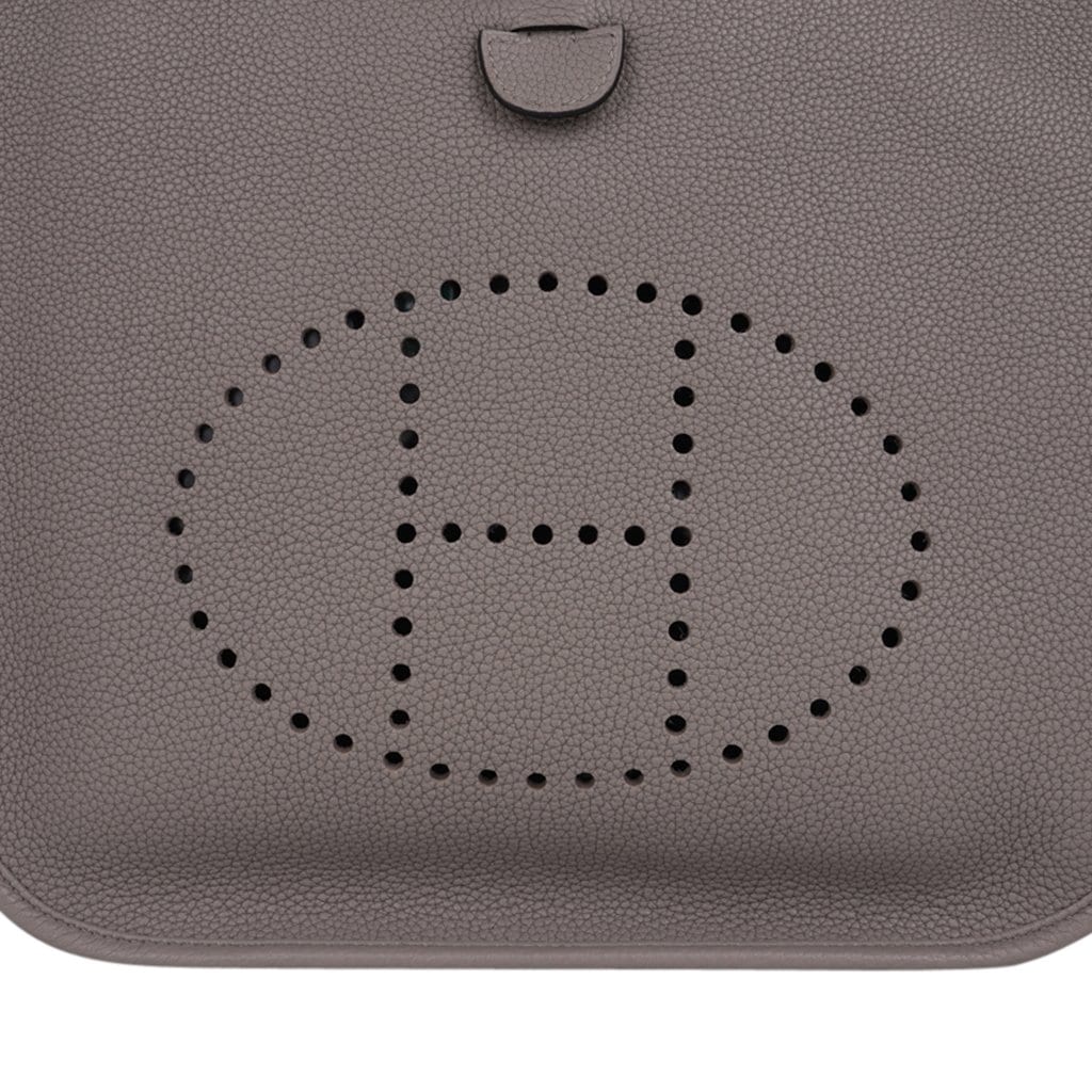 Evelyne PM Bag Gris Asphalte Palladium Hardware New w/Box