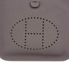 Evelyne PM Bag Gris Asphalte Palladium Hardware New w/Box