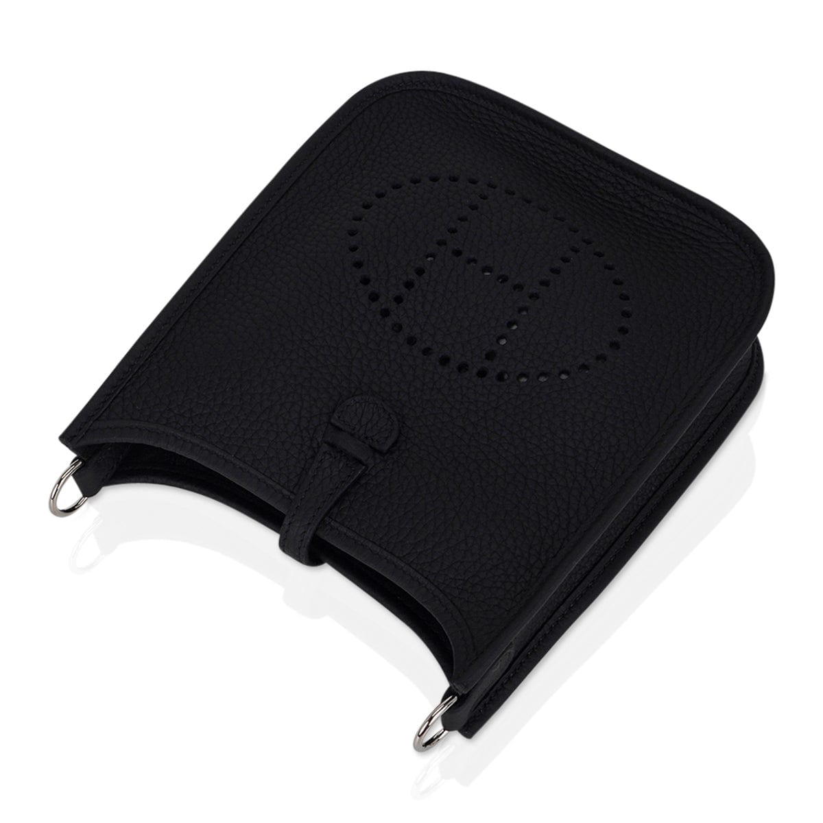 Mini Evelyne TPM Bag Black Clemence Leather with Palladium Hardware