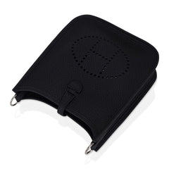Mini Evelyne TPM Bag Black Clemence Leather with Palladium Hardware