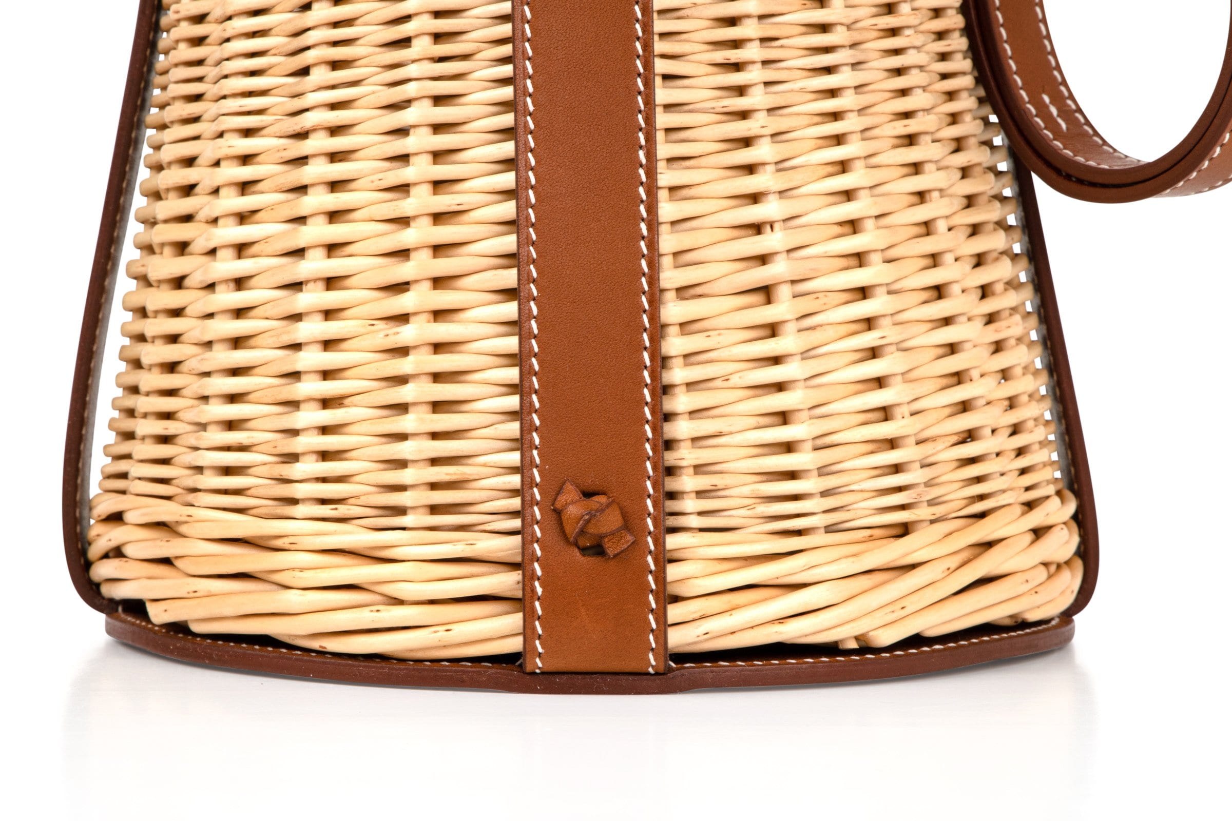 Farming Picnic Bag Osier Wicker Barenia Limited Edition  S / S 2015