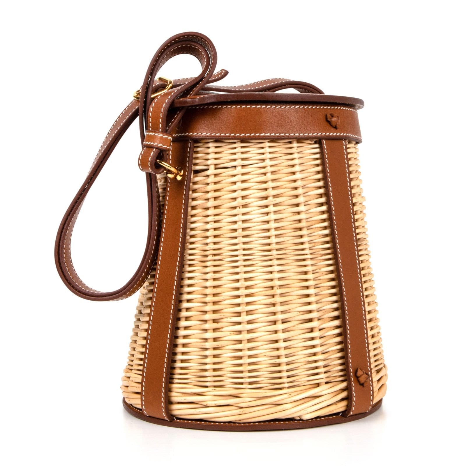 Farming Picnic Bag Osier Wicker Barenia Limited Edition  S / S 2015