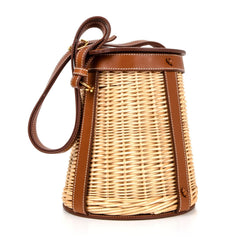 Farming Picnic Bag Osier Wicker Barenia Limited Edition  S / S 2015