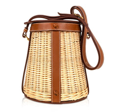 Farming Picnic Bag Osier Wicker Barenia Limited Edition  S / S 2015