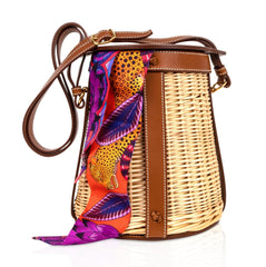 Farming Picnic Bag Osier Wicker Barenia Limited Edition  S / S 2015