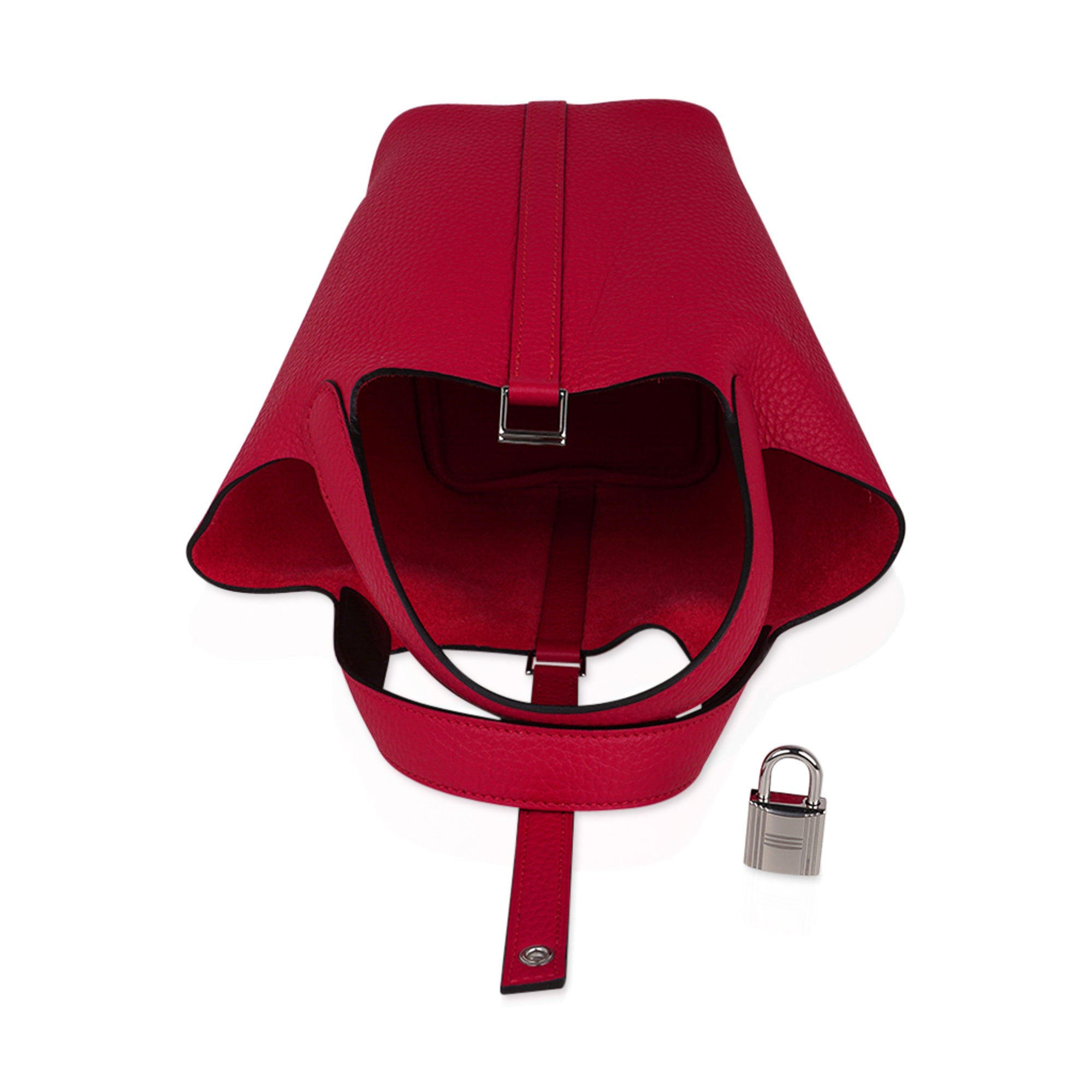 Picotin Eclat Lock 18 Bag Framboise / Rouge Sellier Tote Bag