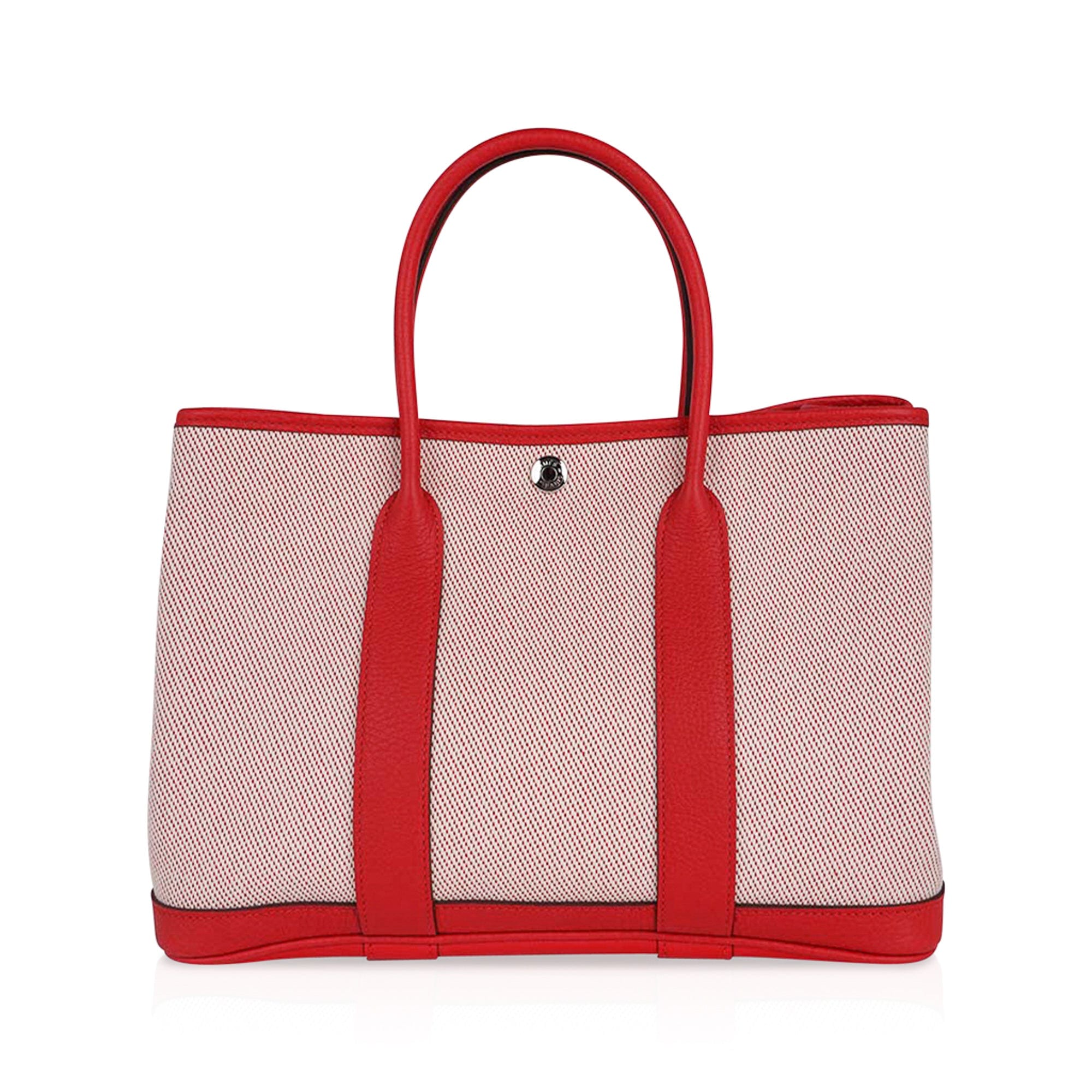 Garden Party 30 Bag Rouge Grenade Toile H Vache Hunter Palladium
