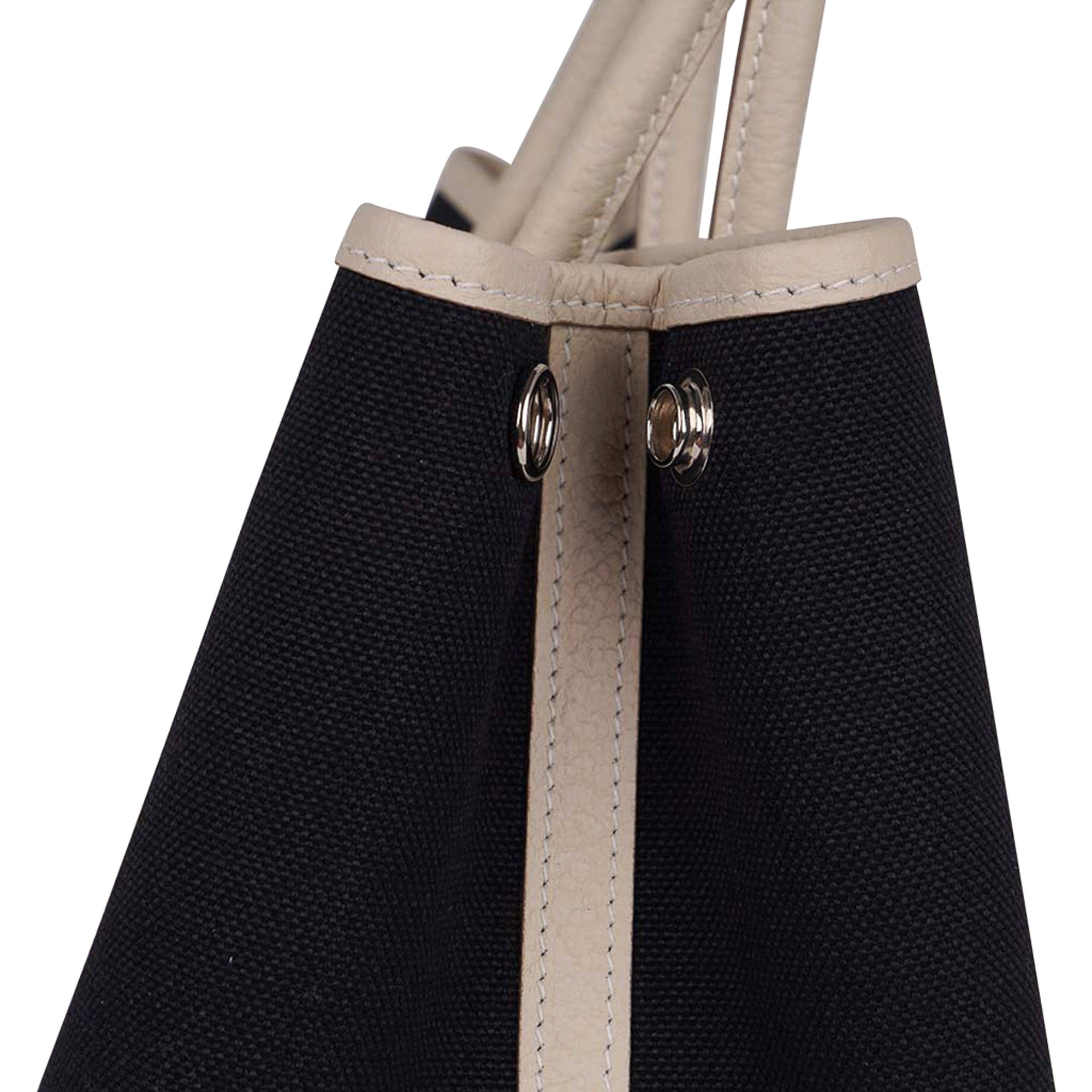 Bag Garden Party 30 Bag Black Canvas / Craie Negonda Leather Palladium