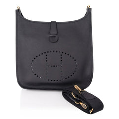 Bag Evelyne GM Black Clemence Gold Hardware