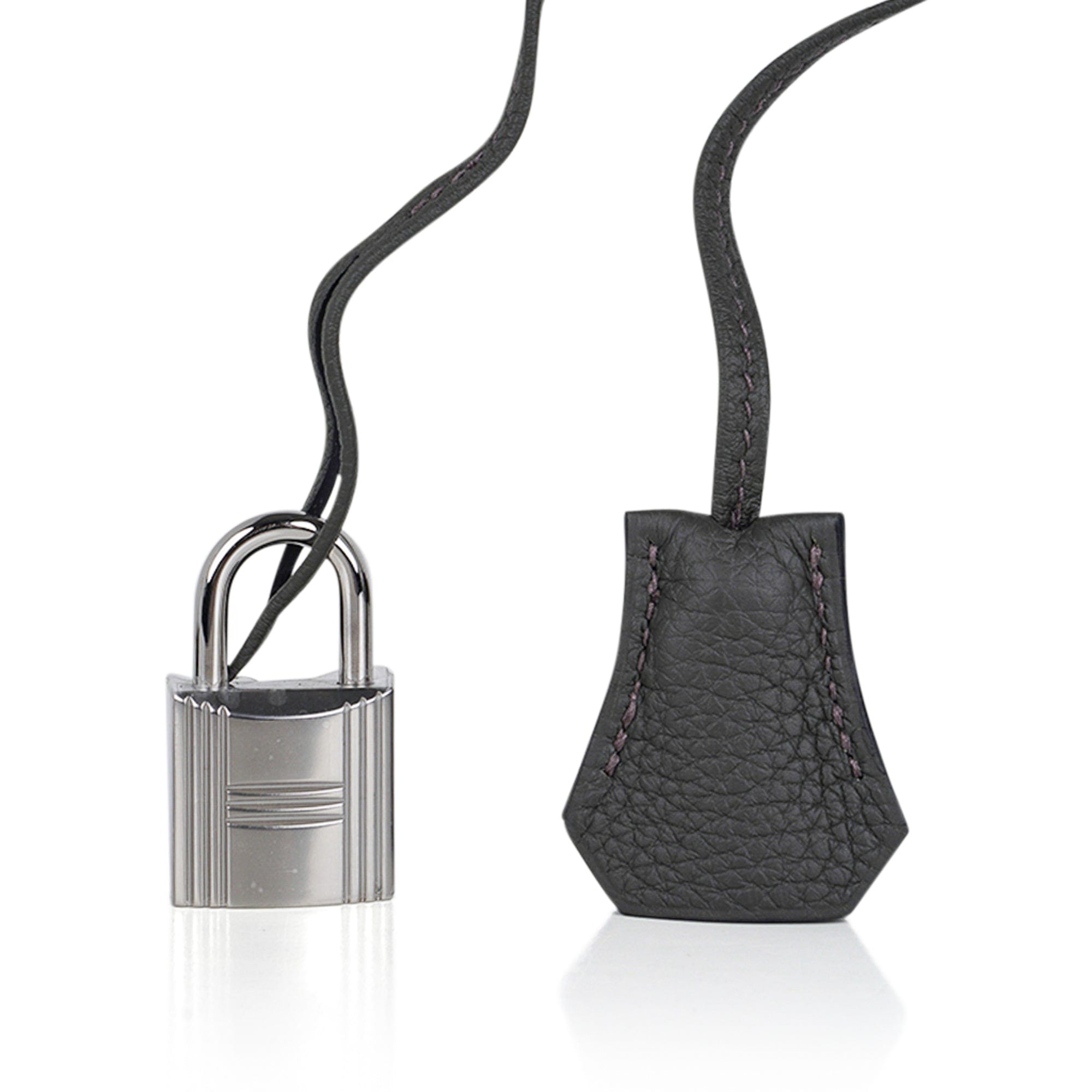 Hac a Dos PM Backpack Vert de Gris Togo Leather with Palladium Hardware