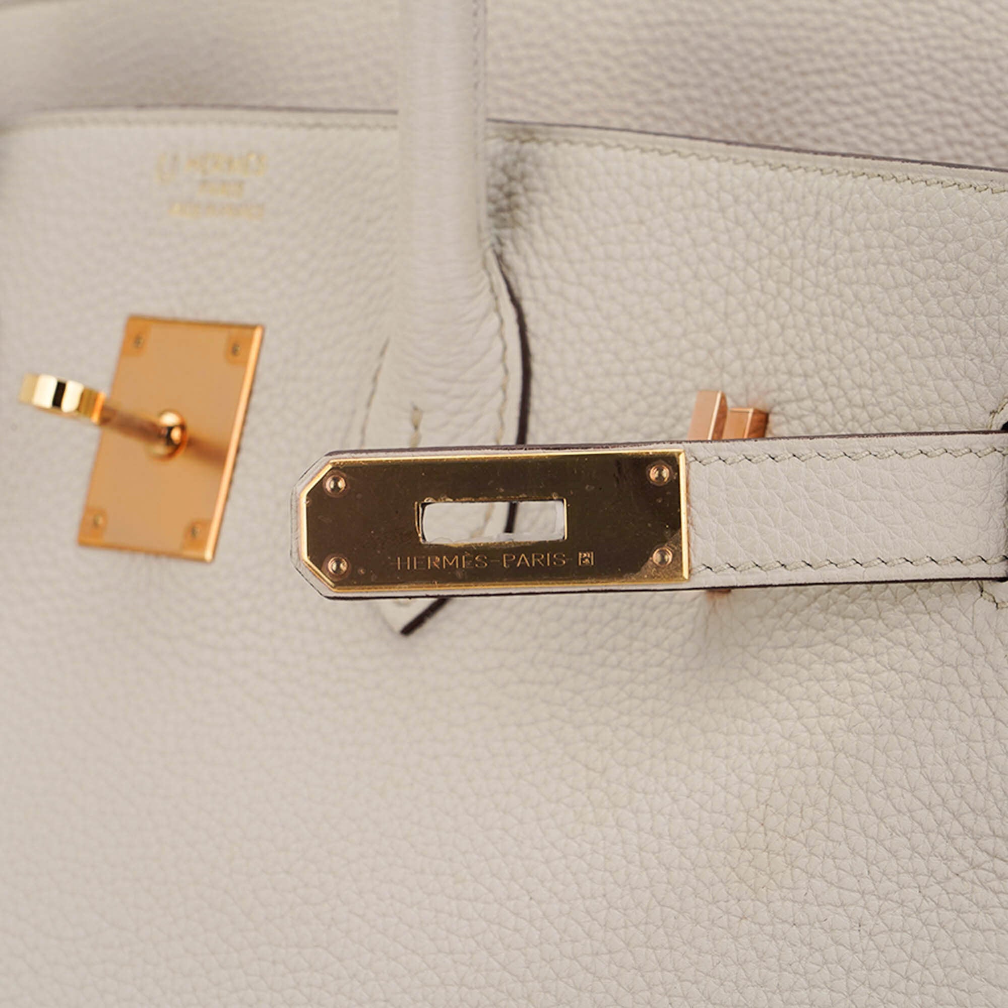 HSS Birkin 35 Trench and Corail Togo Leather Special Order Bag